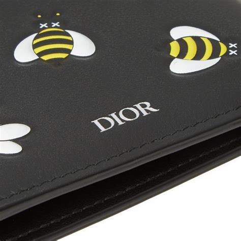 dior x kaws cardholder|Dior x Kaws Card Holder Yellow Bees Black in Calfskin .